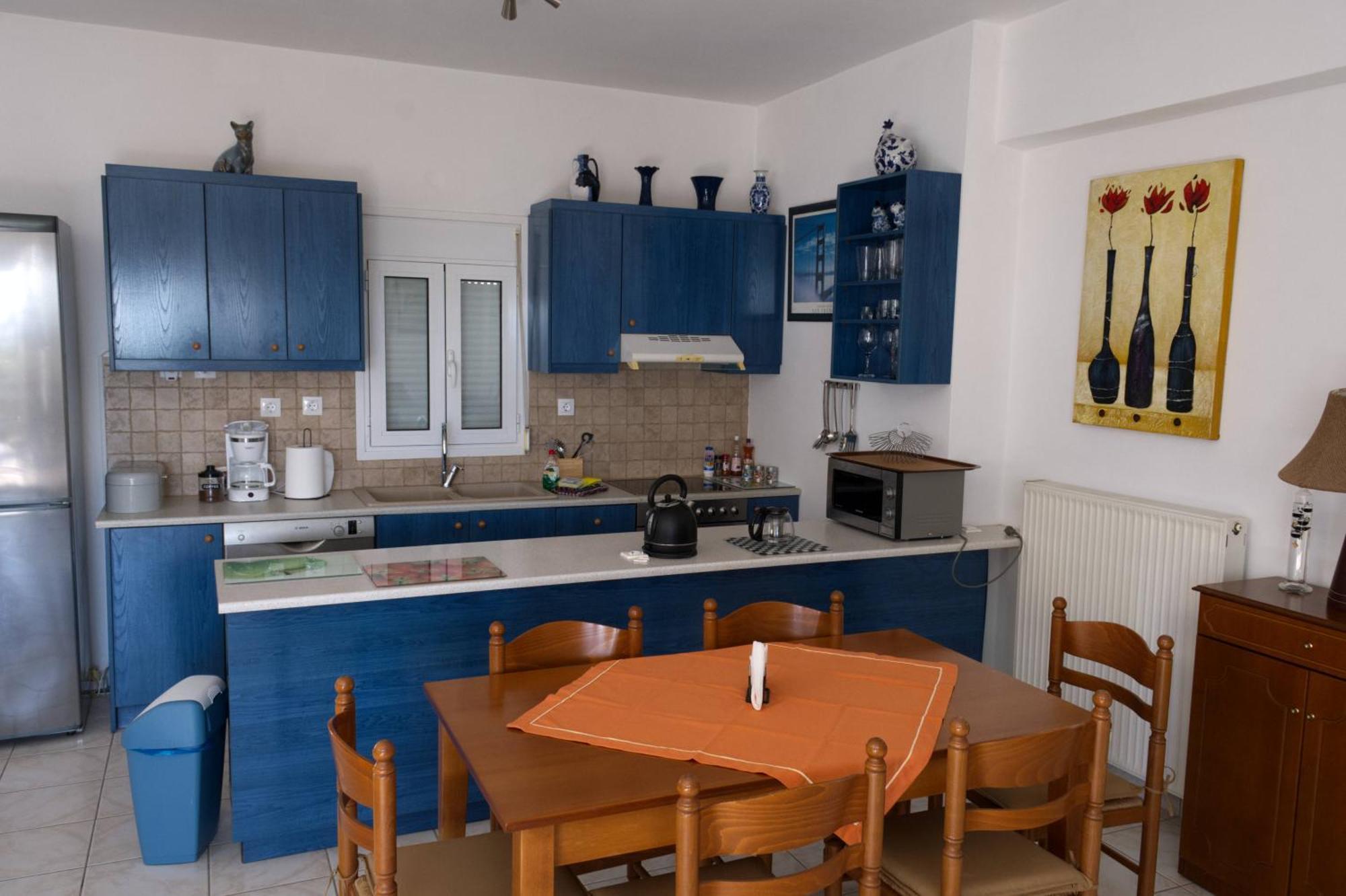 Gemuetliche Villa Mailin Priv. Pool Schoene Aussicht Skouloufia Bagian luar foto